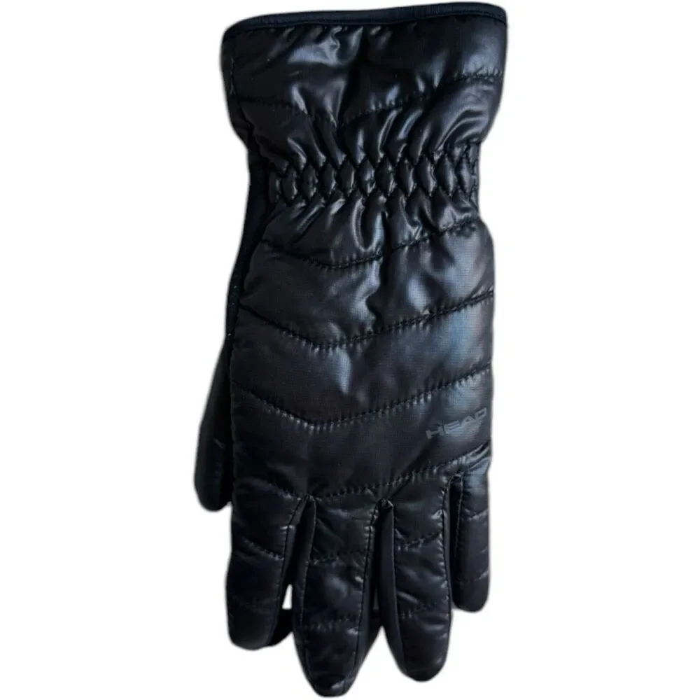 Brand New Womens Head Black Hybrid Waterproof Winter Warm Gloves - Sz S